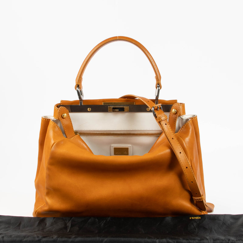 Shop the authentic Fendi Orange Peekaboo second hand on Labellov.com