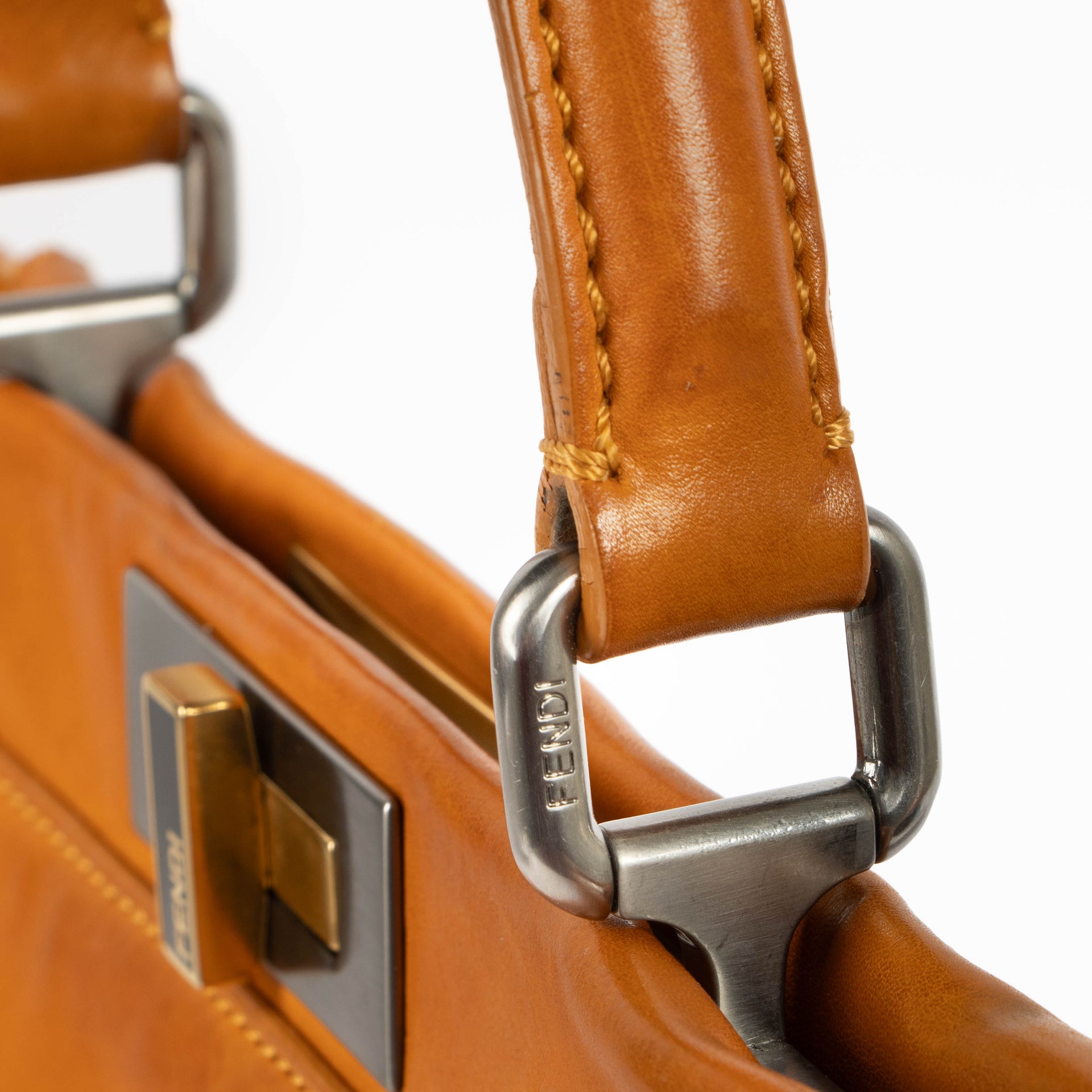 Shop the authentic Fendi Orange Peekaboo second hand on Labellov.com
