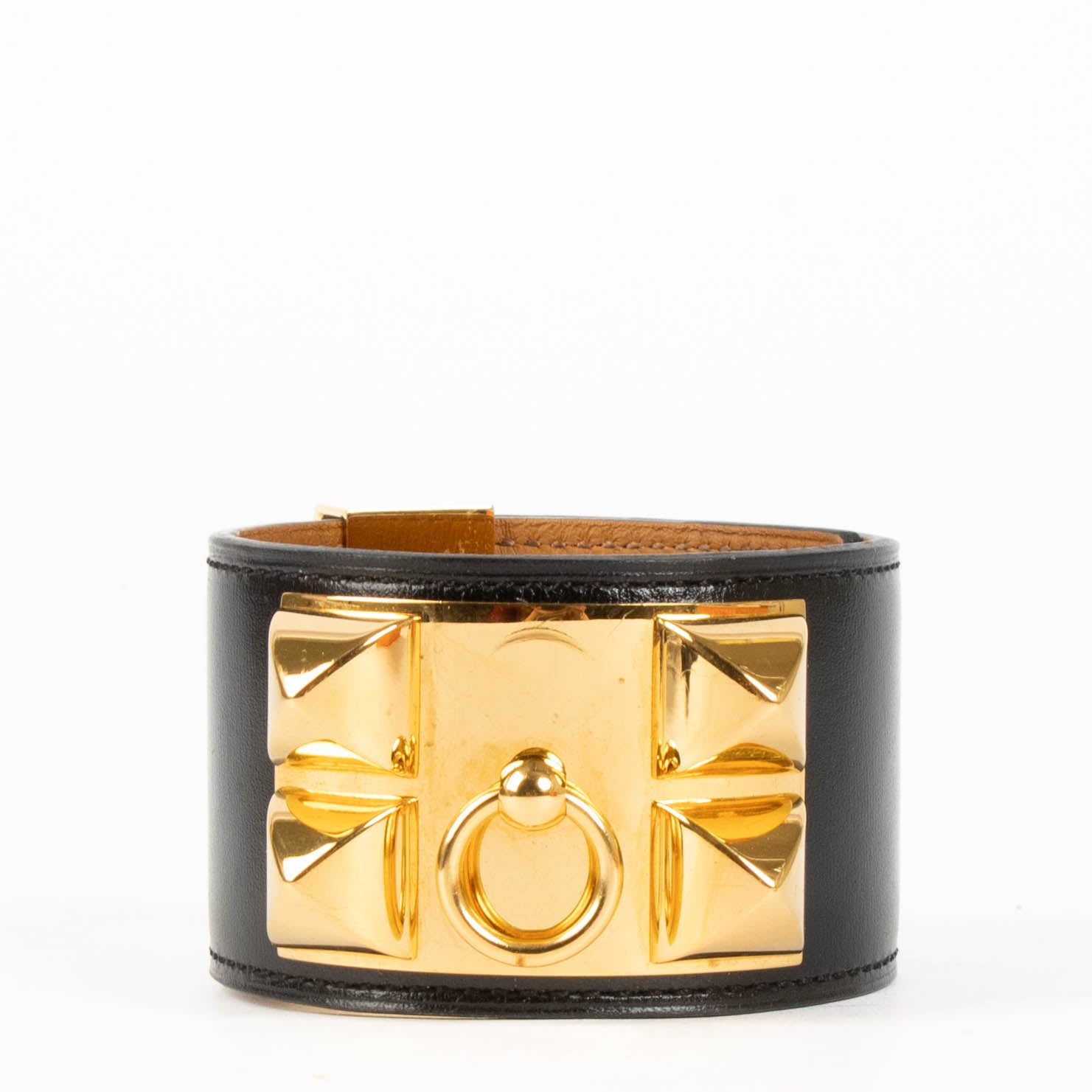 Shop the authentic Hermes Black Collier de Chien Bracelet second hand on Labellov.com