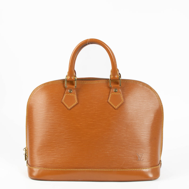 Shop the authentic Louis Vuitton Alma Epi PM Top Handle second hand on Labellov.com