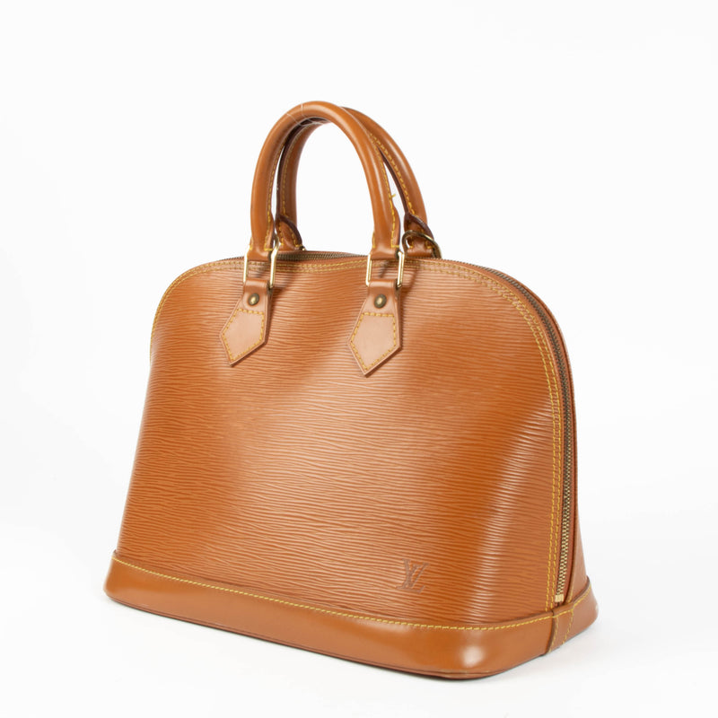 Shop the authentic Louis Vuitton Alma Epi PM Top Handle second hand on Labellov.com