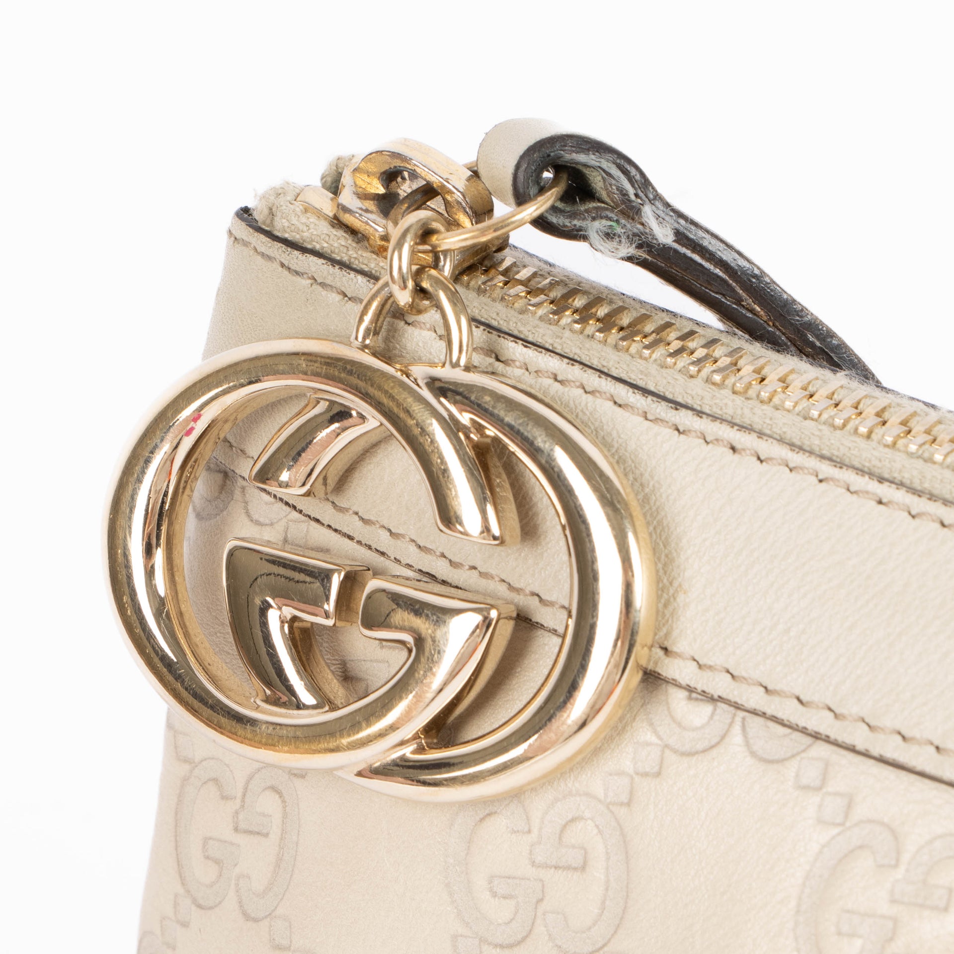 Gucci Nude Guccissima Wristlet Pouch
