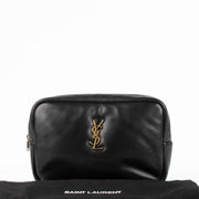 Shop the authentic Saint Laurent Black Calypso Cosmetica Clutch second hand on Labellov.com