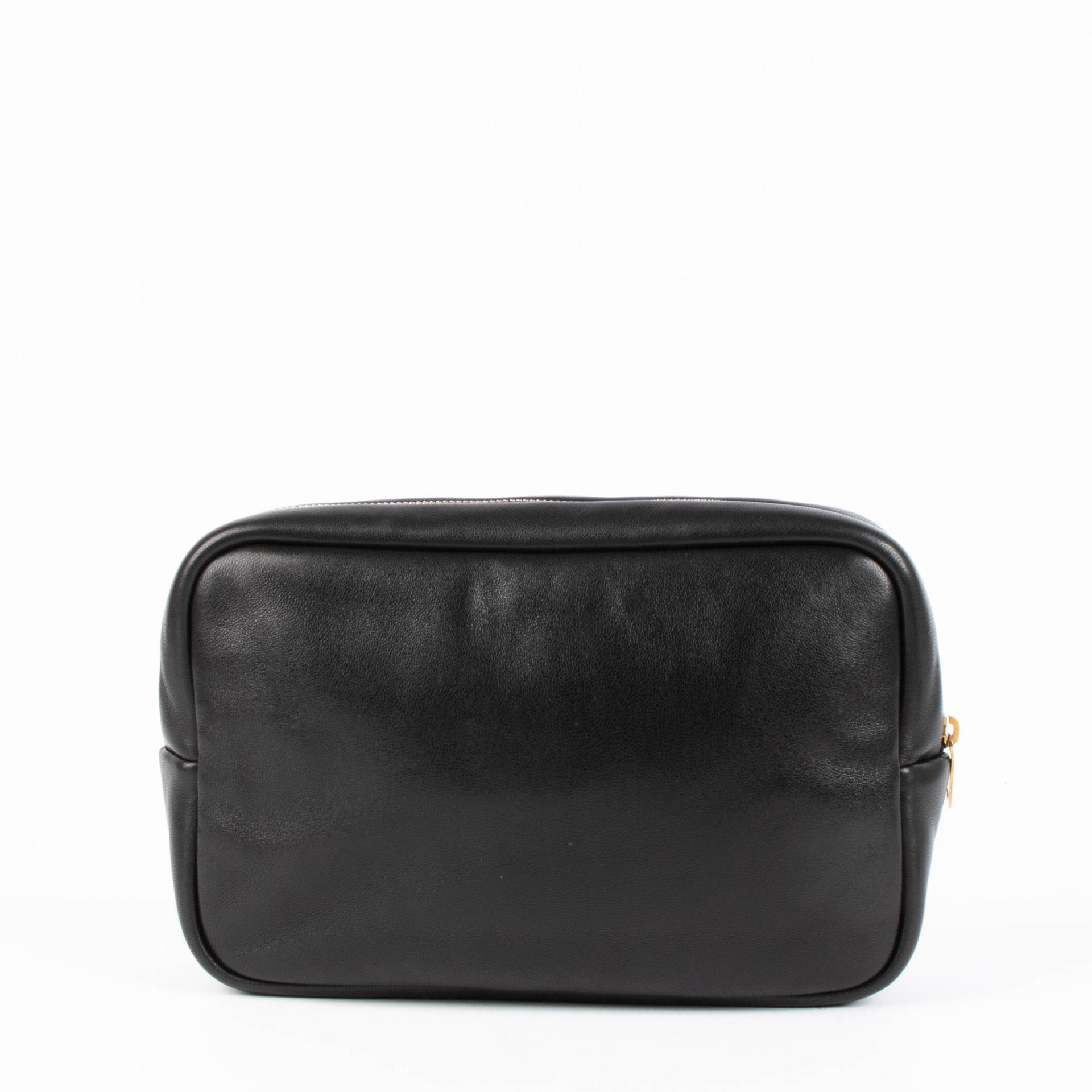 Shop the authentic Saint Laurent Black Calypso Cosmetica Clutch second hand on Labellov.com