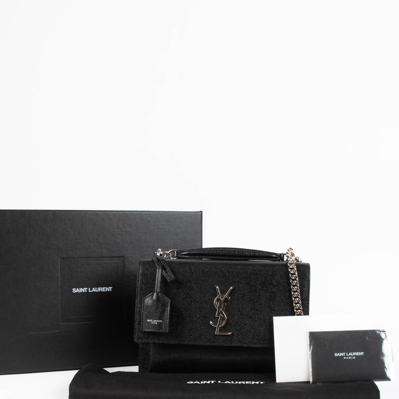 Saint Laurent Black Sunset Medium