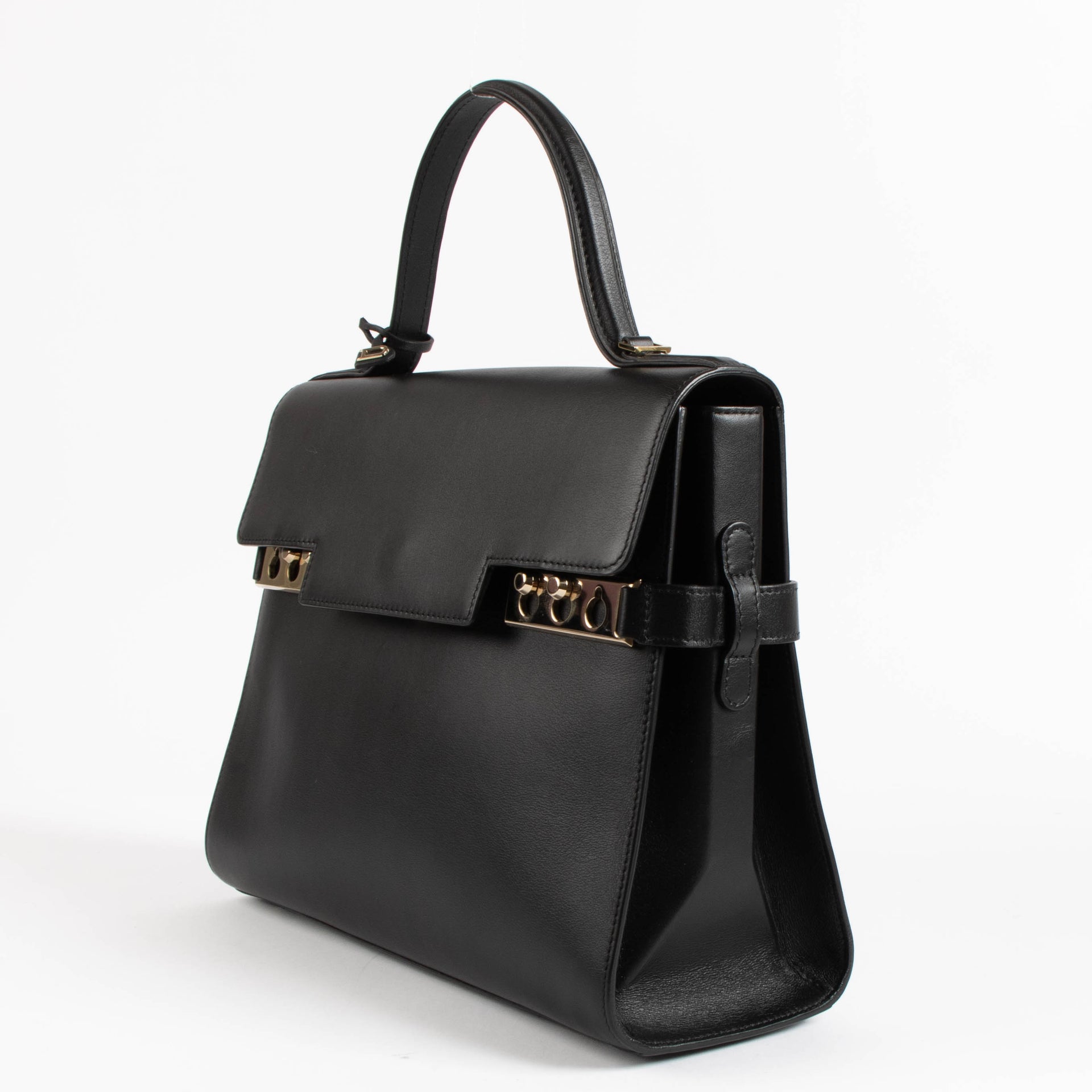 Delvaux Black Souple Calf Tempête GM Bag