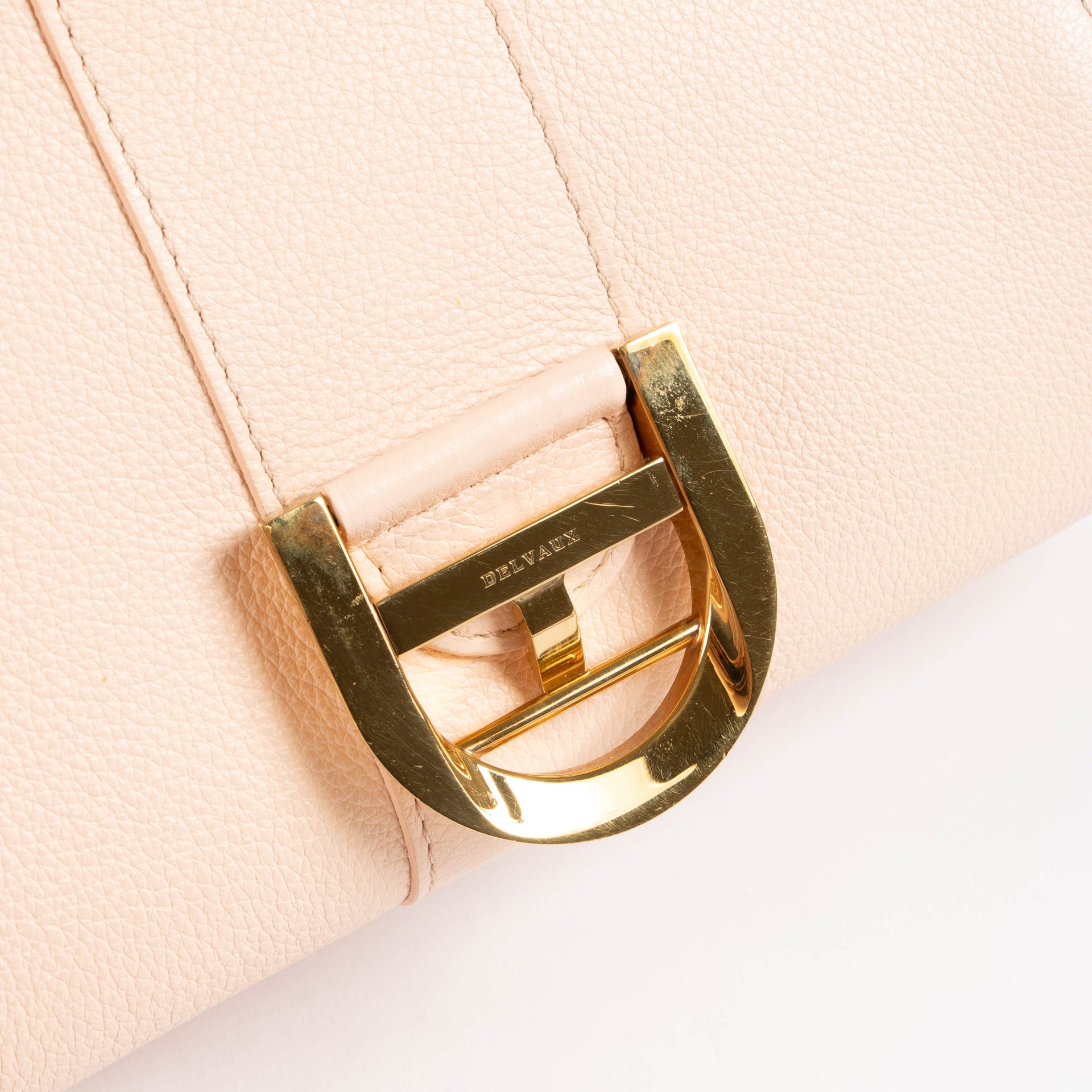 Delvaux Nude Sellier Brillant Mini Bag