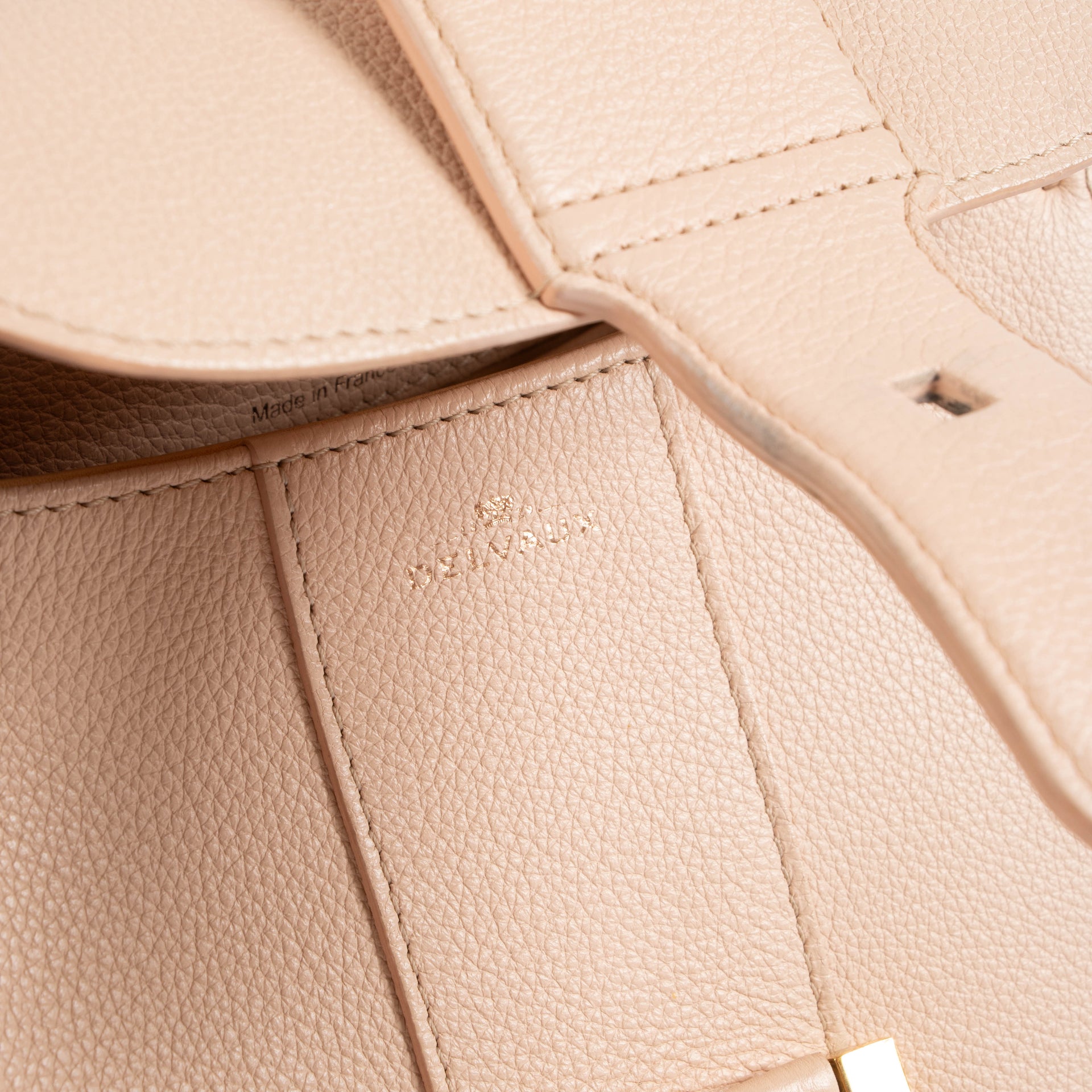 Delvaux Nude Sellier Brillant Mini Bag