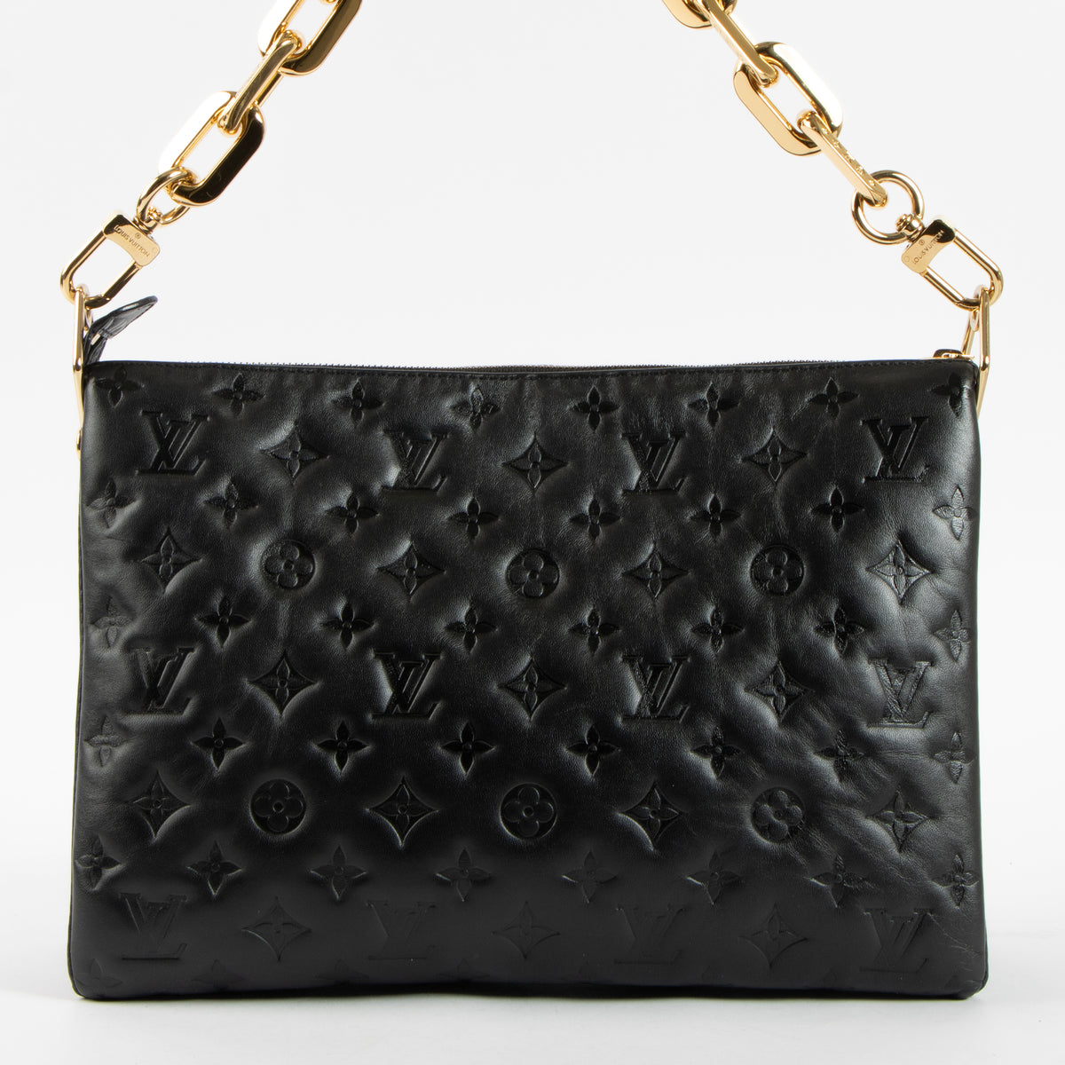 Shop this authentic luxury Louis Vuitton Black Cousin GM Bag Pre-Loved on Labellov.com