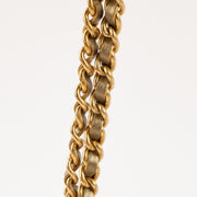 Shop this authentic Chanel Gold Lambskin Wallet On Chain pre-loved on Labellov.com