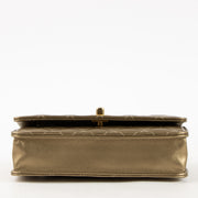 Shop this authentic Chanel Gold Lambskin Wallet On Chain pre-loved on Labellov.com