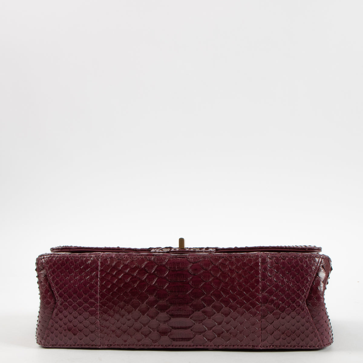 Chanel Burgundy Python Medium 2.55 Reissue Bag