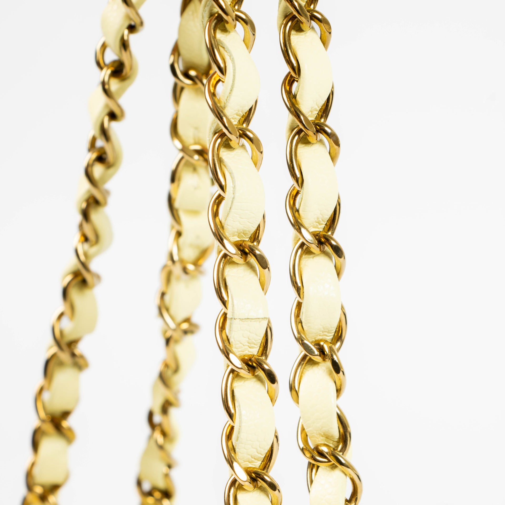 Chanel Butter Yellow Caviar Small Classic Handbag