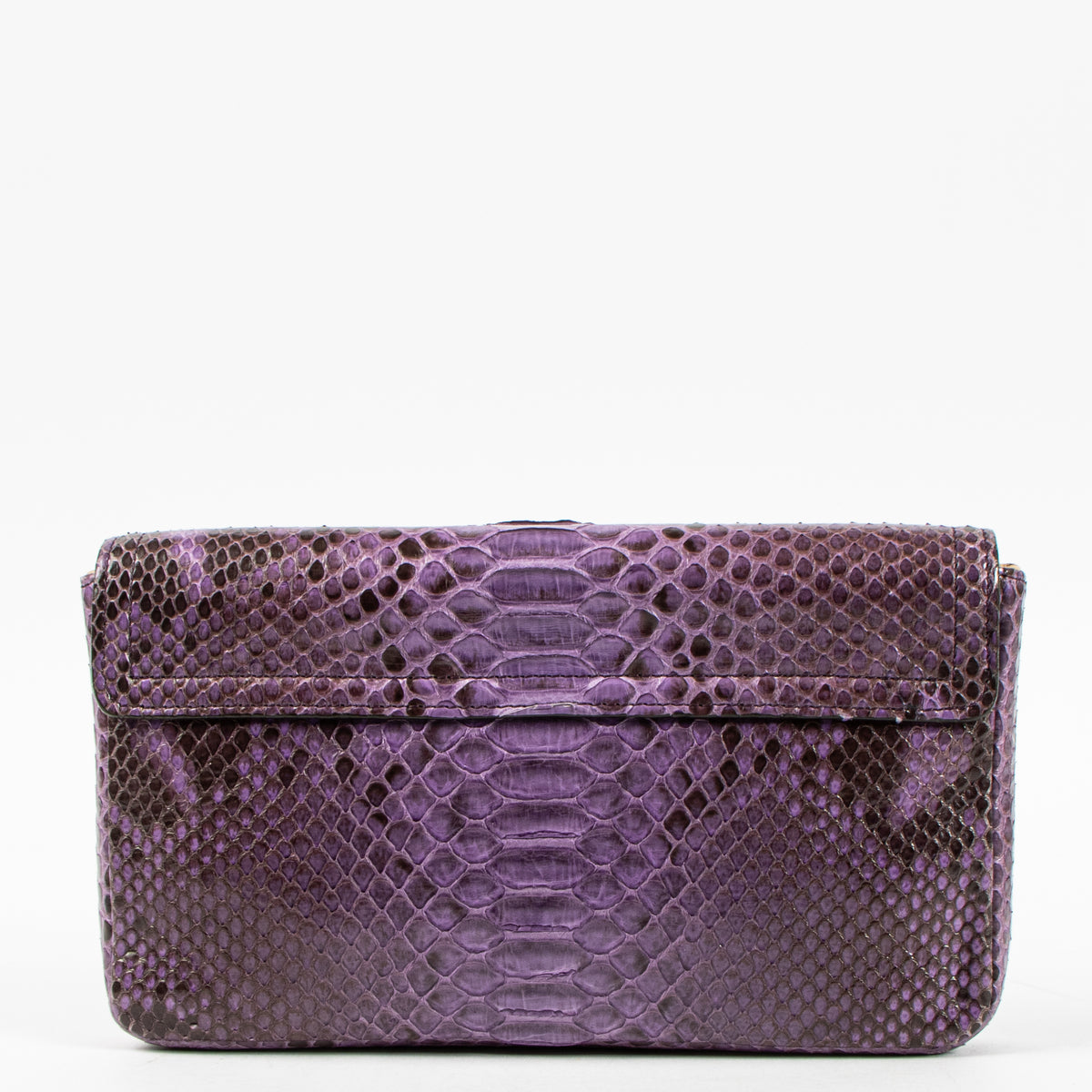 Chloé Purple Python Clutch