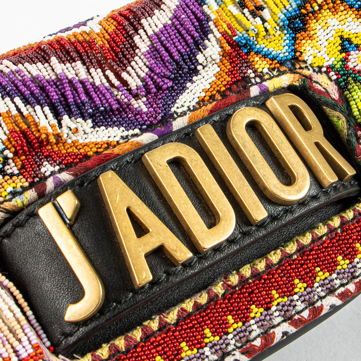 Christian Dior Cruise 2018 Multicolor Beaded Fringe Mini J'Adior Bag