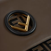 Shop this authentic Fendi Brown FF Medium Kan I Bag pre-loved on Labellov.com