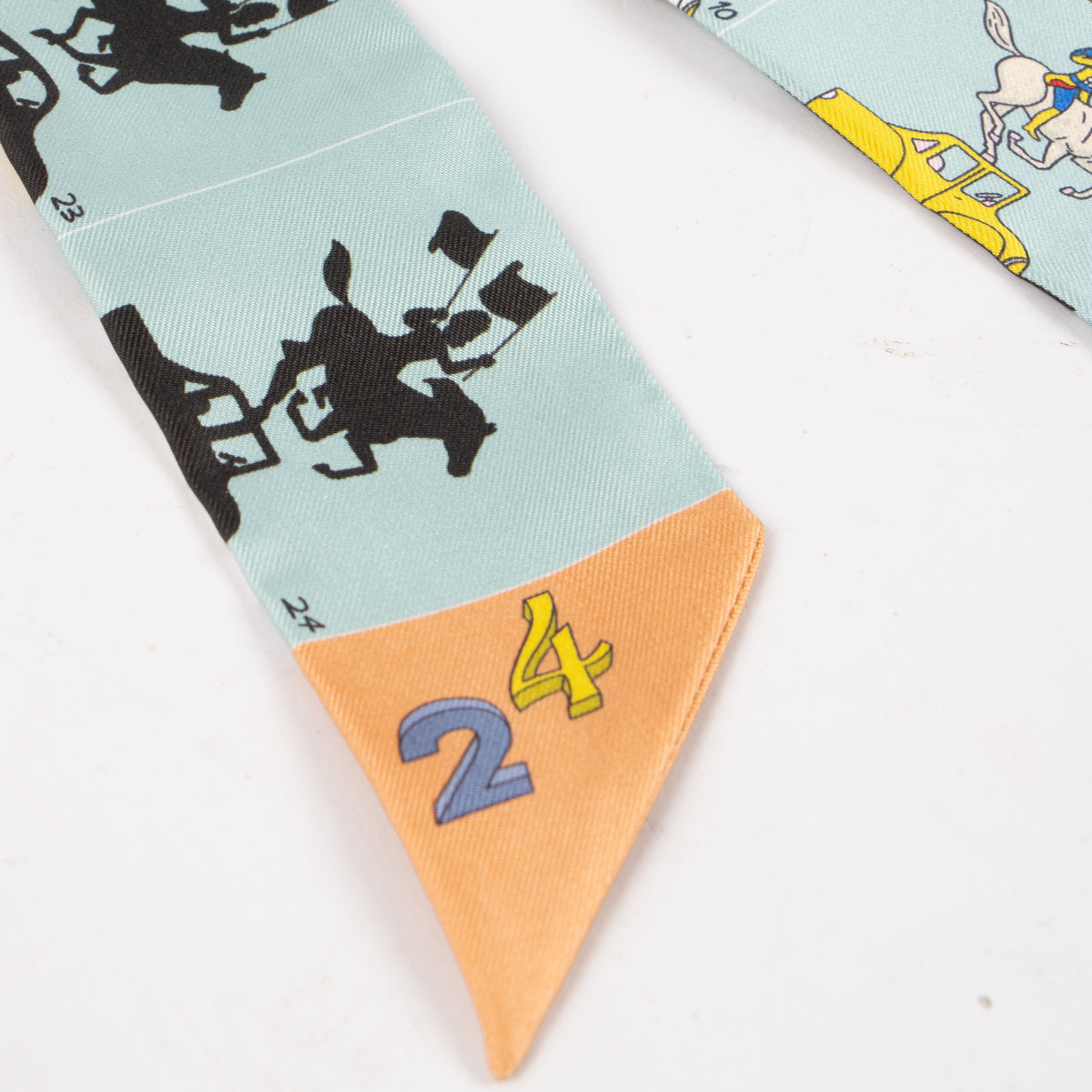 Hermes Vert Amande Parade Twilly Scarf