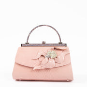 Shop the authentic Judith Leiber Pink Lizard Frame Crystal Clutch second hand on Labellov.com