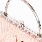 Shop the authentic Judith Leiber Pink Lizard Frame Crystal Clutch second hand on Labellov.com