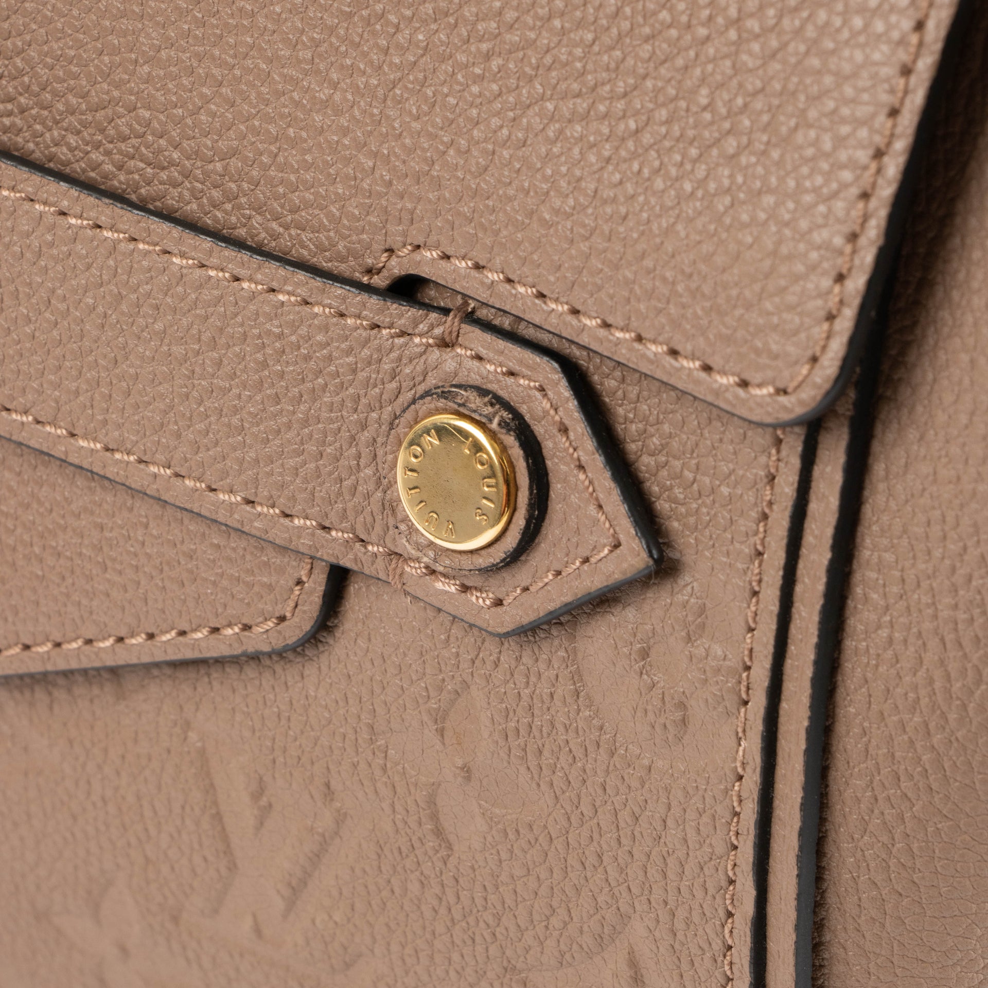 Louis Vuitton Taupe Monogram Empreinte Trocadero Bag