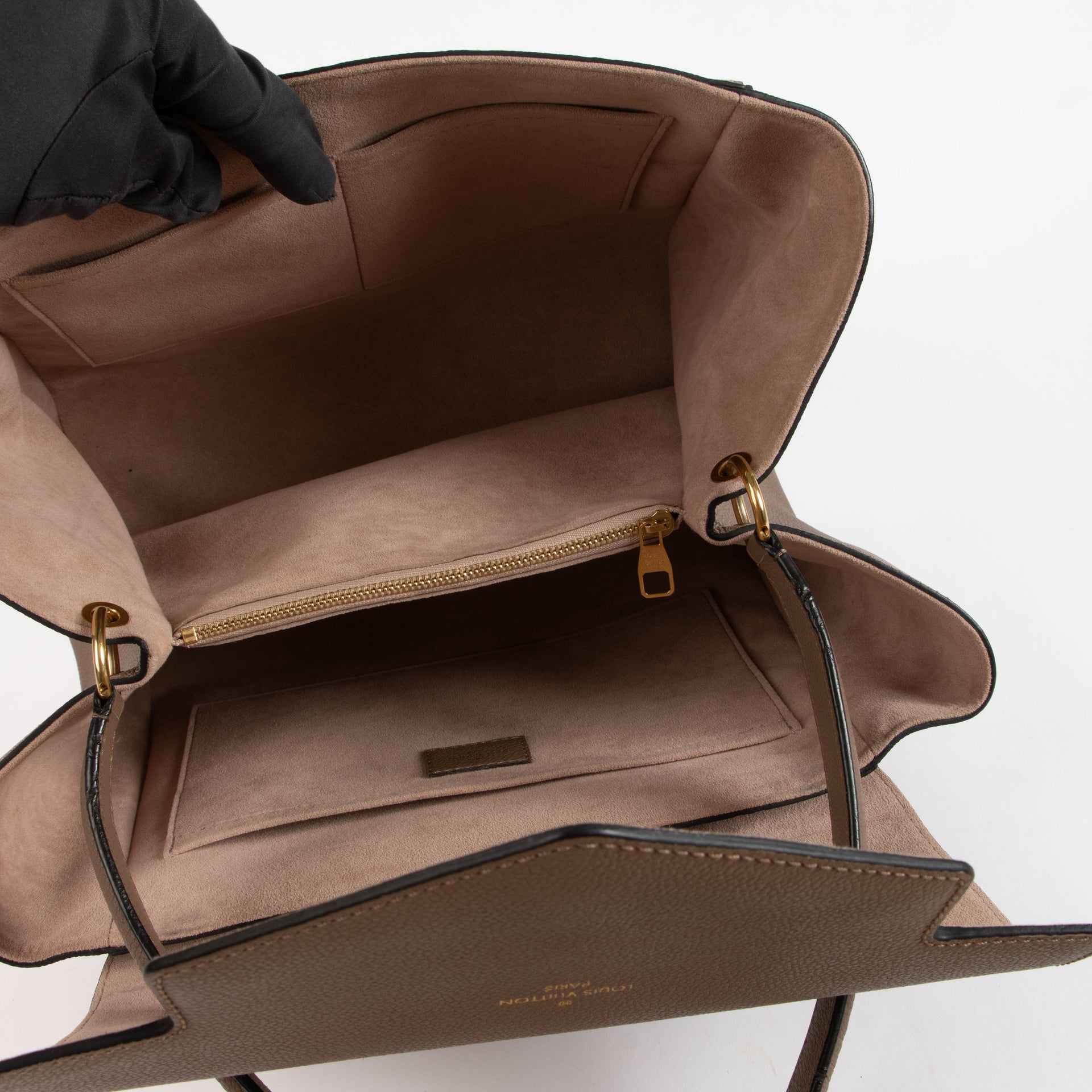 Louis Vuitton Taupe Monogram Empreinte Trocadero Bag