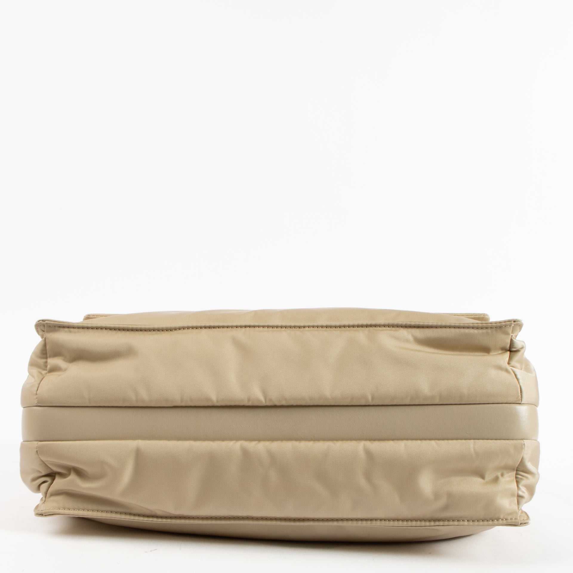 Shop the authentic Prada Beige Padded Re-Nylon Traveller Large Messenger Bag on Labellov.com !