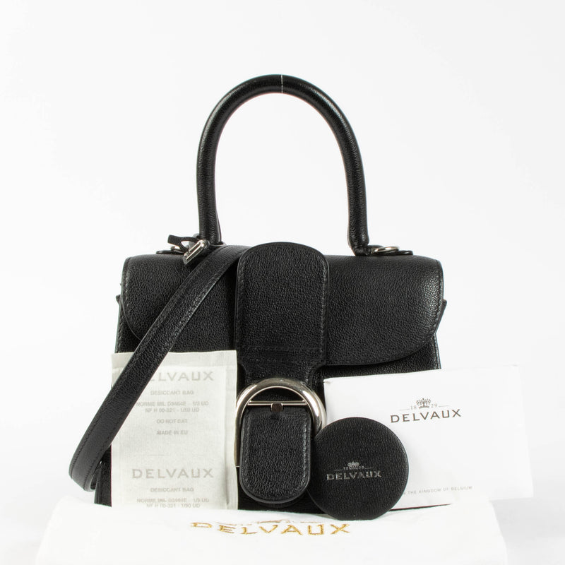 Shop this authentic Delvaux Black Rodeo Calf Brillant Mini pre-loved on Labellov.com