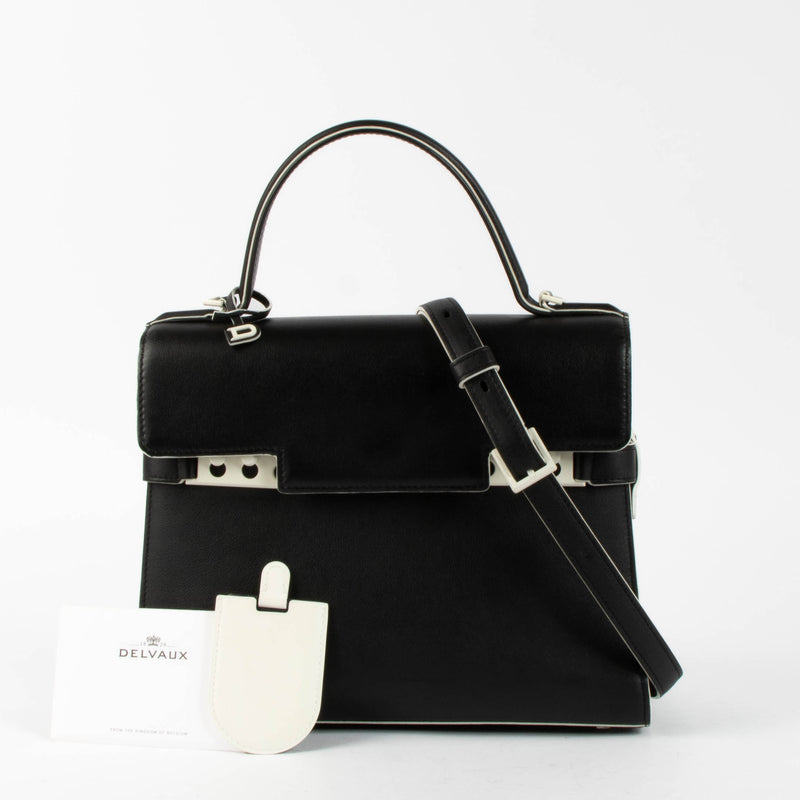 Shop this authentic Delvaux Black Tempête MM Dans les Nuages pre-loved on Labellov.com 