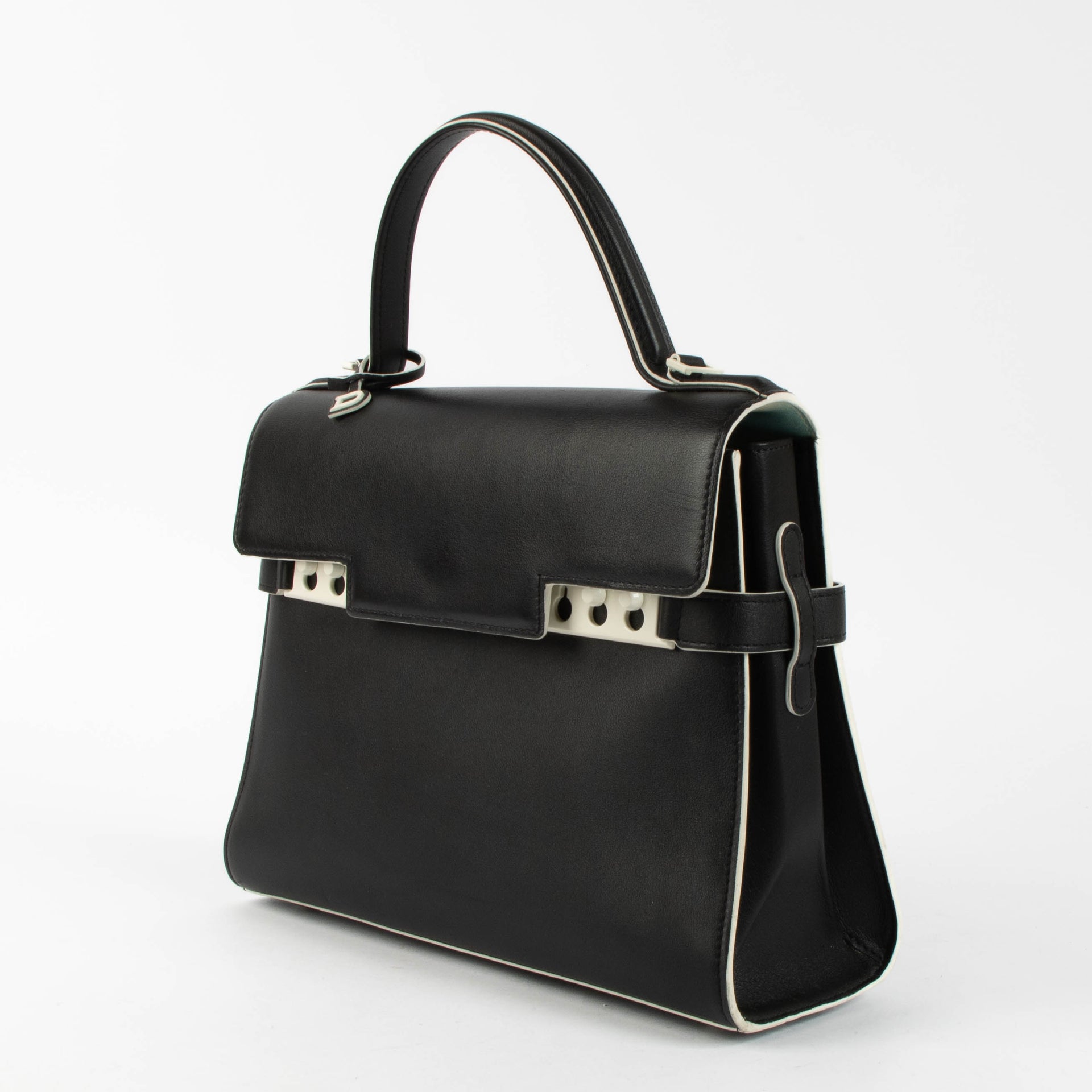 Shop this authentic Delvaux Black Tempête MM Dans les Nuages pre-loved on Labellov.com 