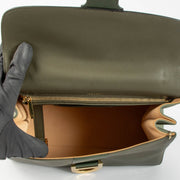 Shop this authentic Delvaux Kaki Rodeo Calf Camaieux Brillant MM pre-loved on Labellov.com 