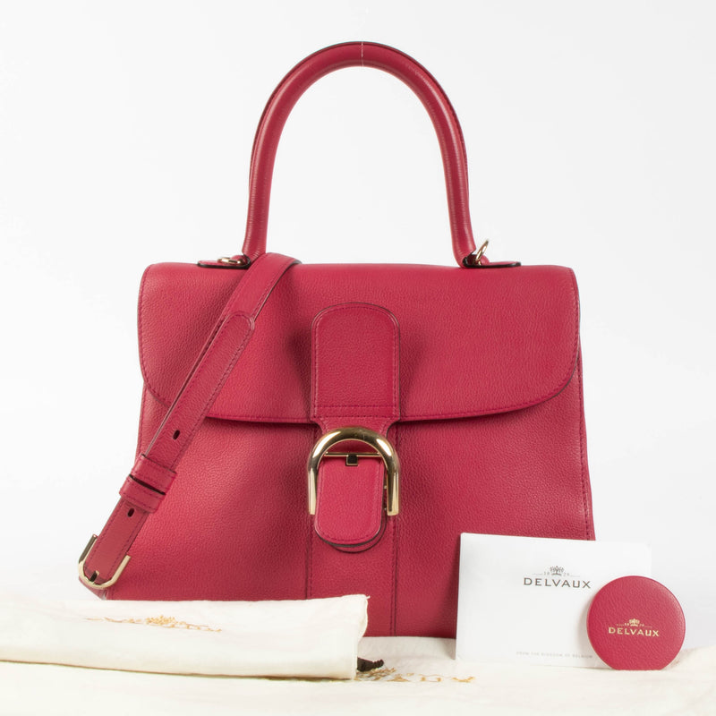 Shop this authentic Delvaux Rose Indien Sellier Brillant MM pre-loved on Labellov.com 
