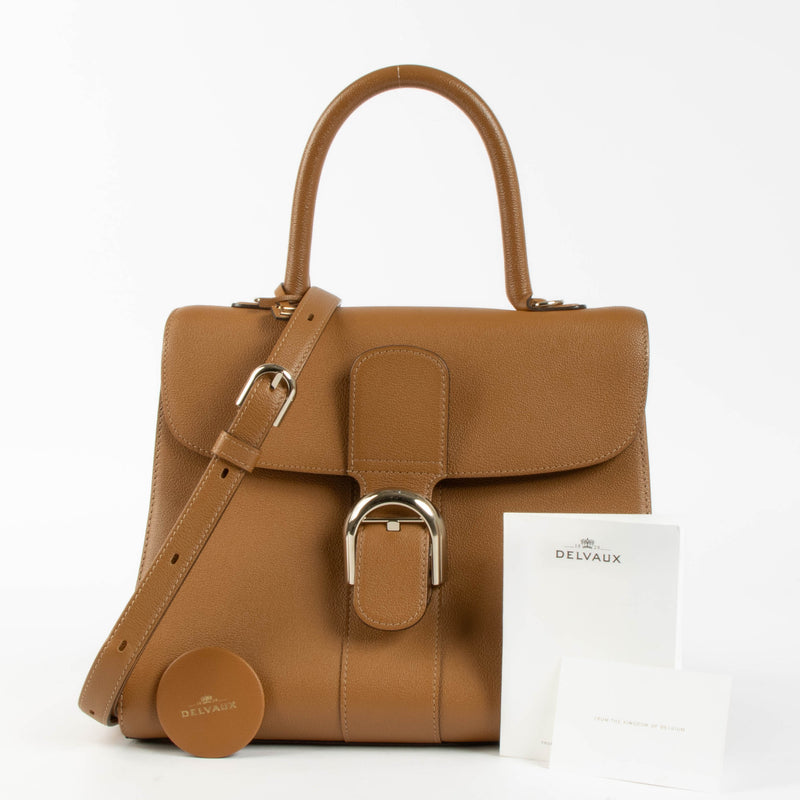 Shop this authentic Delvaux Vegetal Rodeo Calf Brillant MM Bag pre-loved on Labellov.com