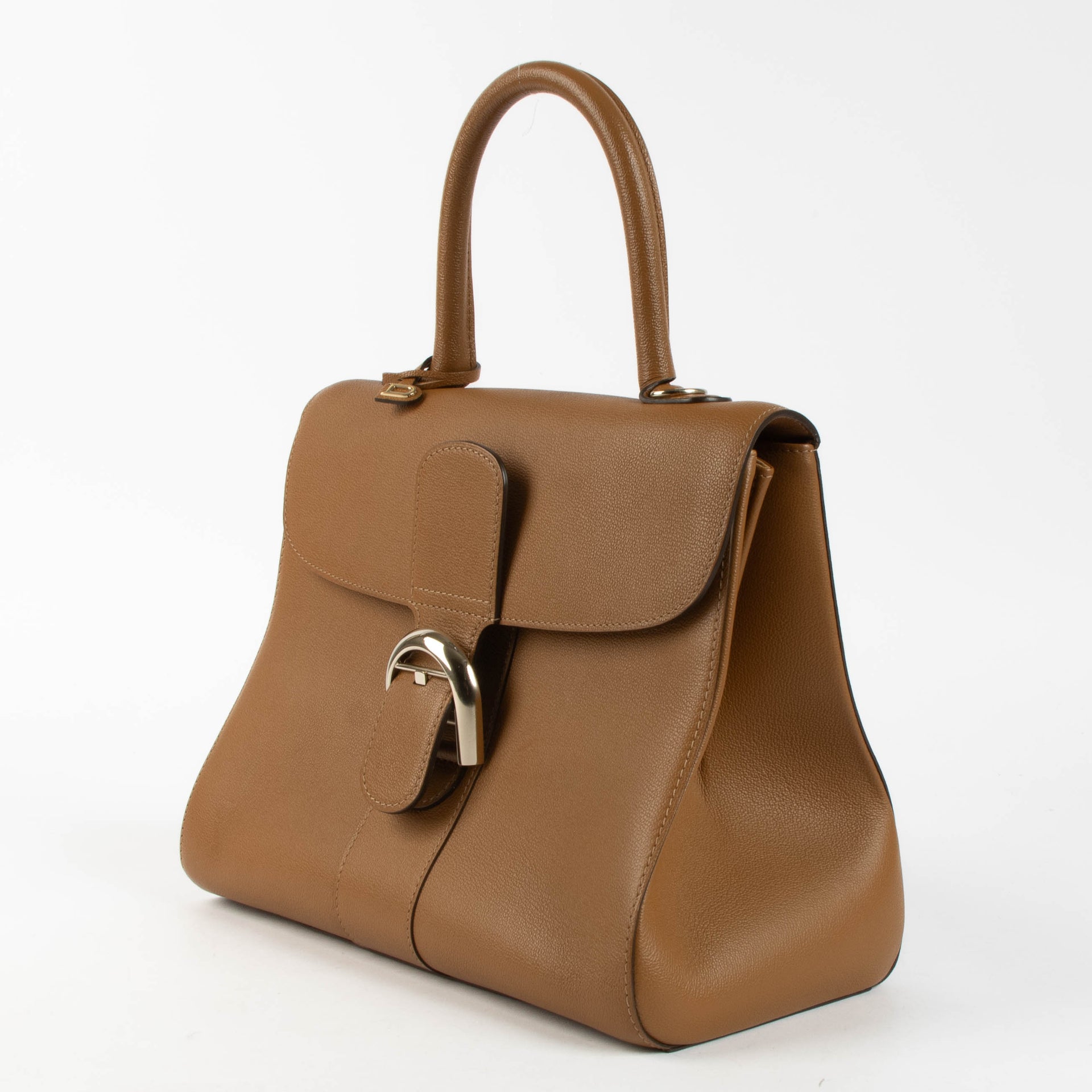 Shop this authentic Delvaux Vegetal Rodeo Calf Brillant MM Bag pre-loved on Labellov.com