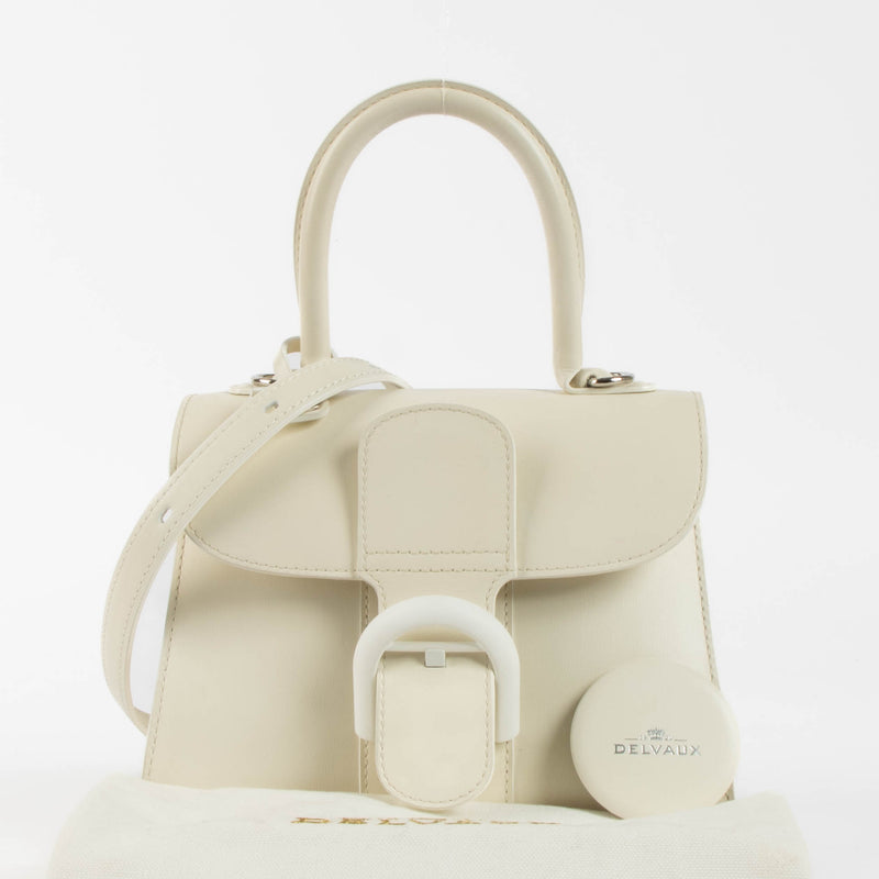 Delvaux Ivory Box Calf Brillant Mini