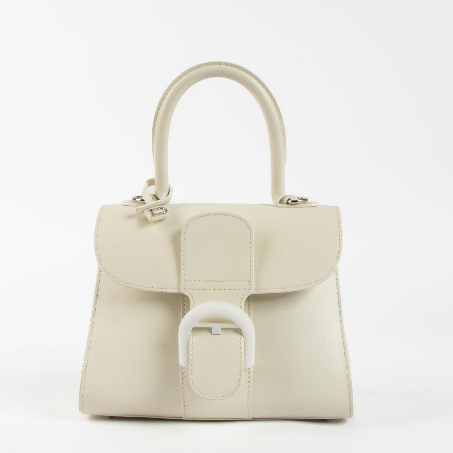 Delvaux Ivory Box Calf Brillant Mini
