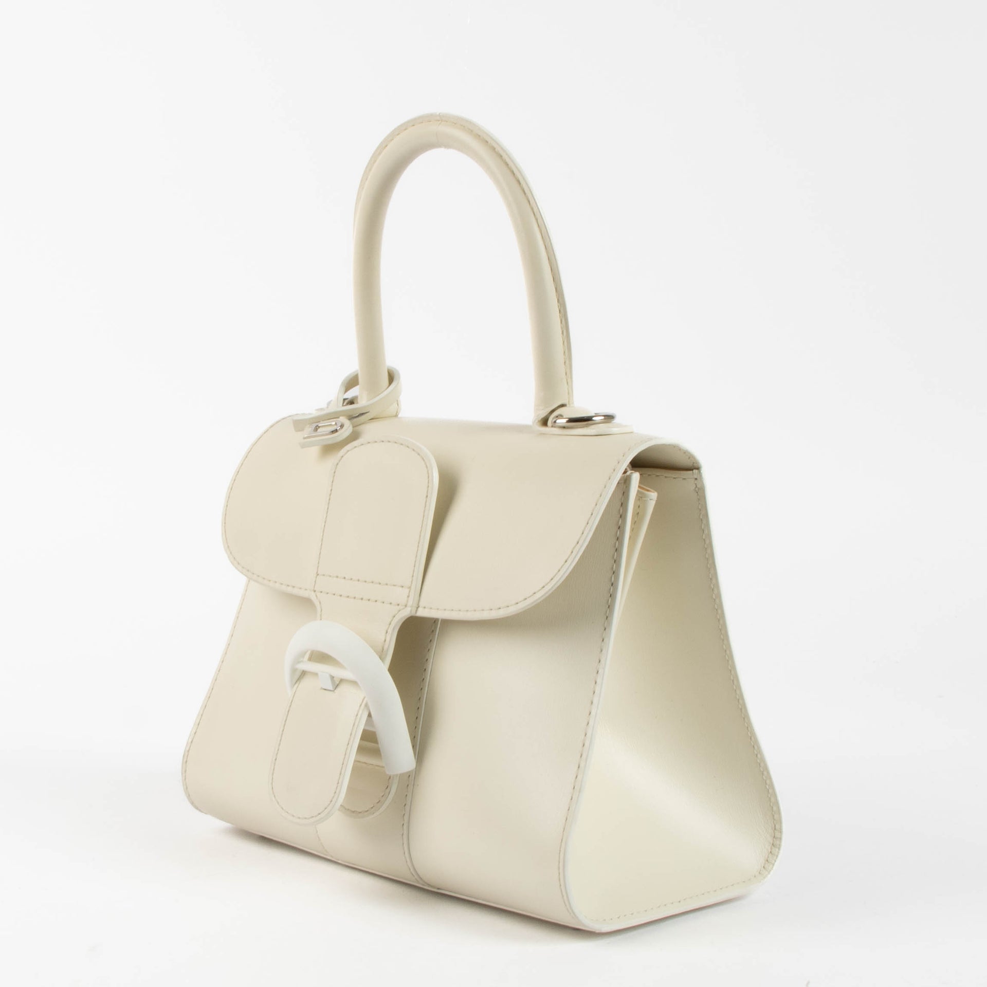 Delvaux Ivory Box Calf Brillant Mini