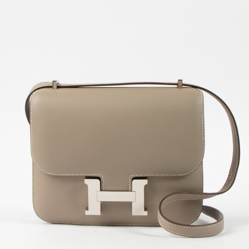 Hermès HSS Constance Mini Gris Tourterelle/Craie Swift PHW