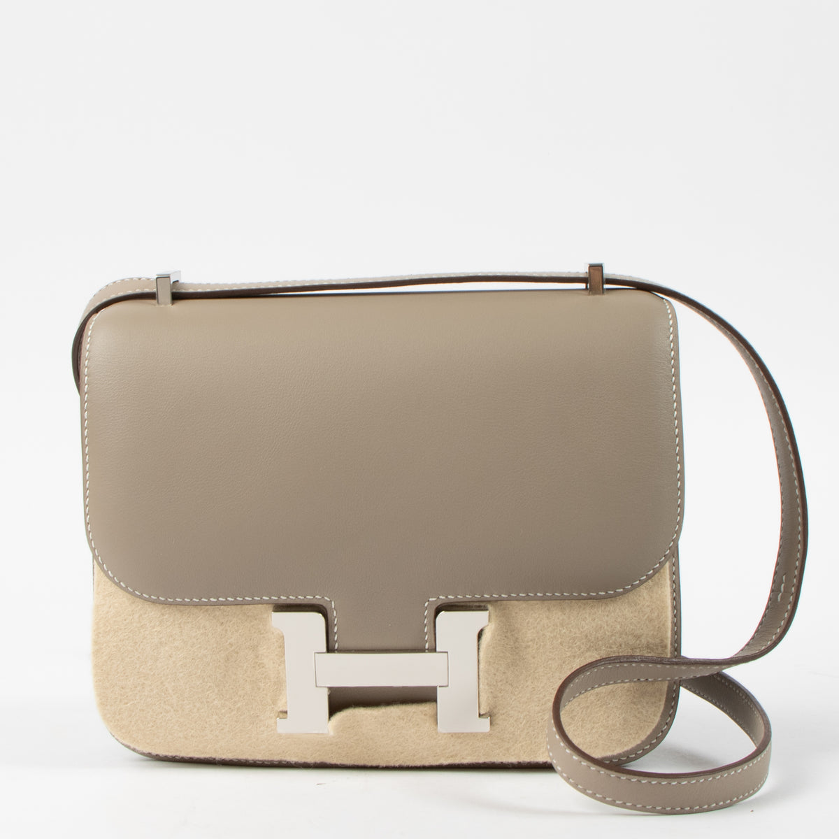 Hermès HSS Constance Mini Gris Tourterelle/Craie Swift PHW