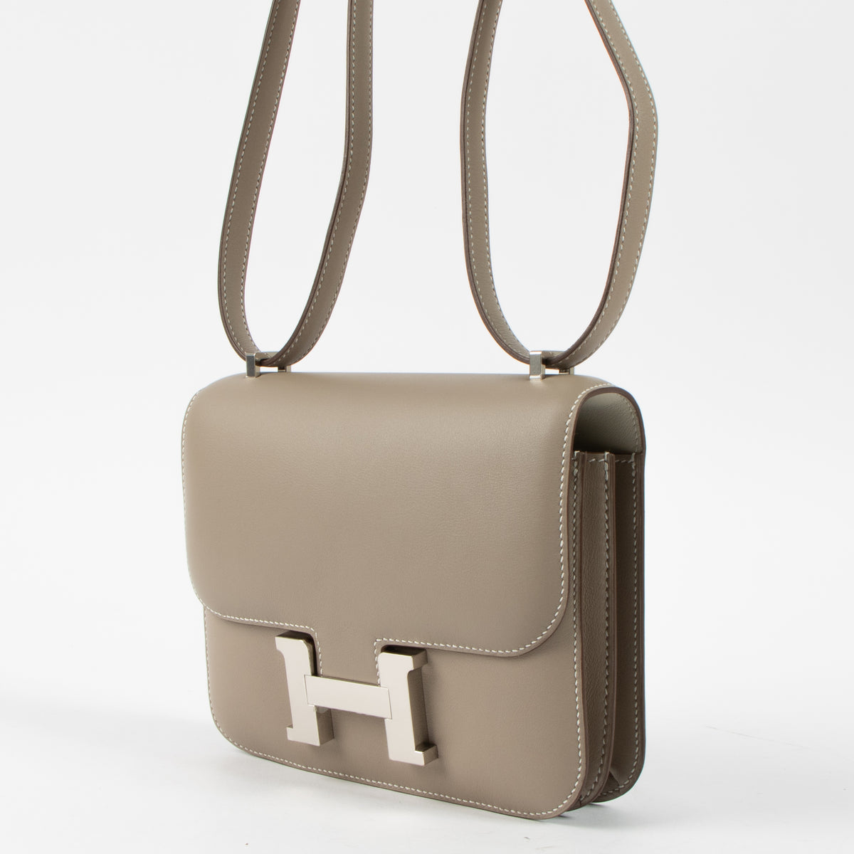 Hermès HSS Constance Mini Gris Tourterelle/Craie Swift PHW
