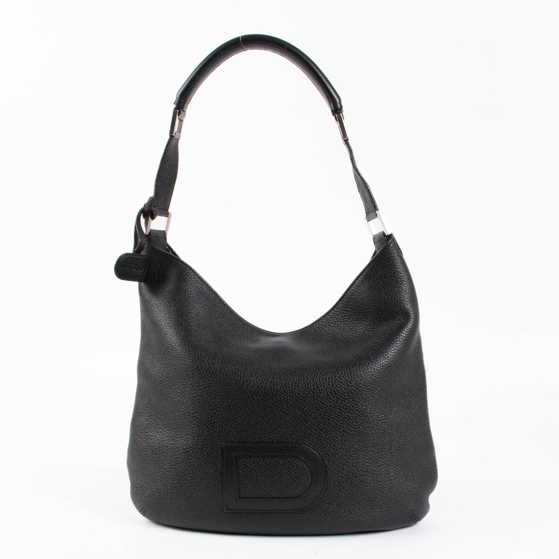 Shop the authentic Delvaux Black Leather Louise Shoulder Bag second hand on Labellov.com