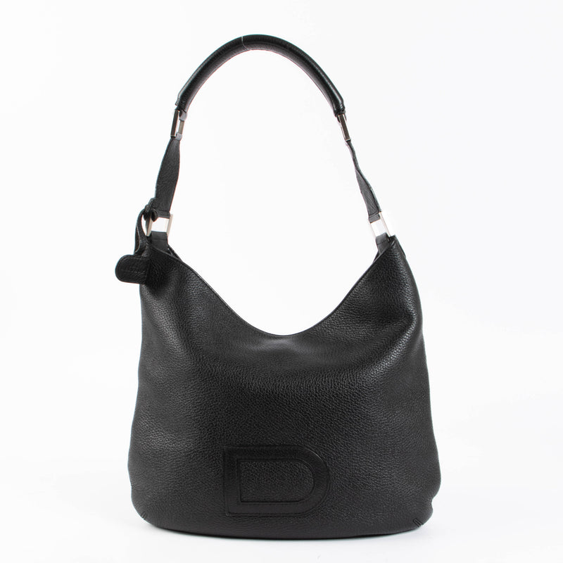Shop the authentic Delvaux Black Leather Louise Shoulder Bag second hand on Labellov.com