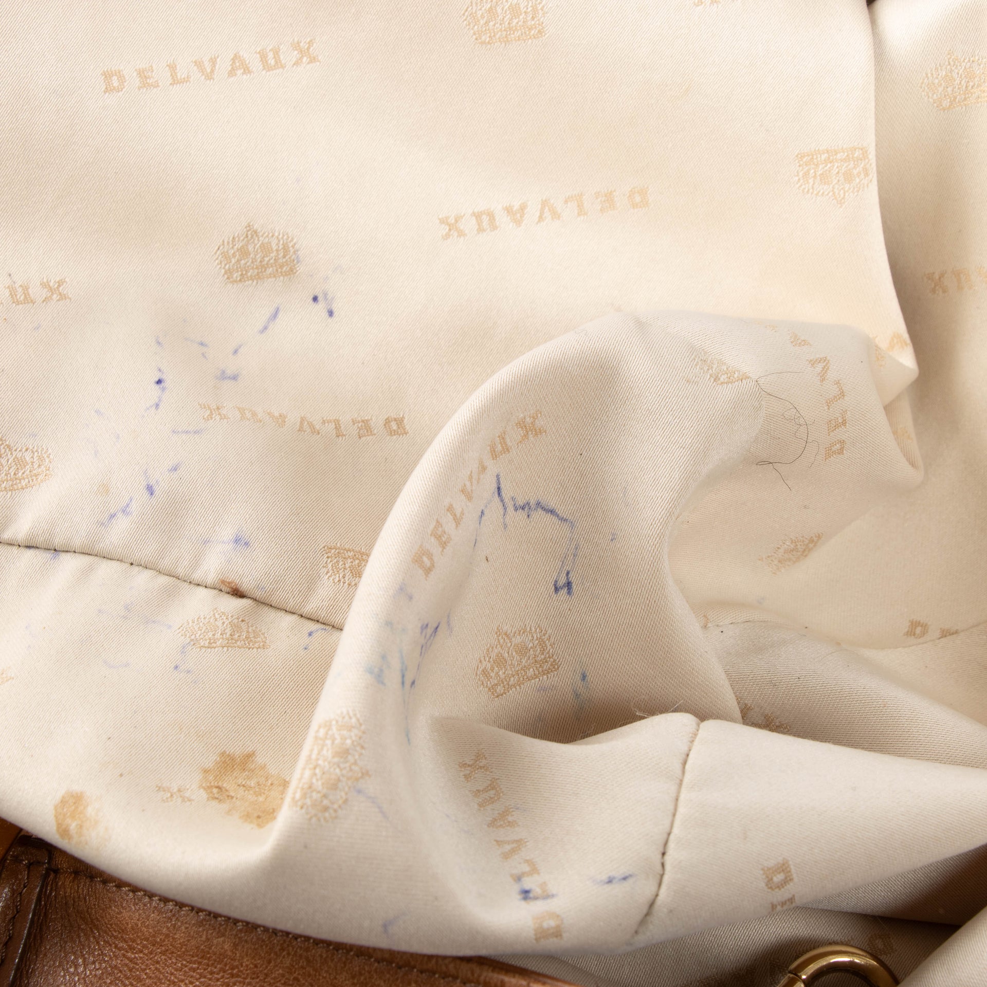 Delvaux Tan Souple Louise Shoulder Bag