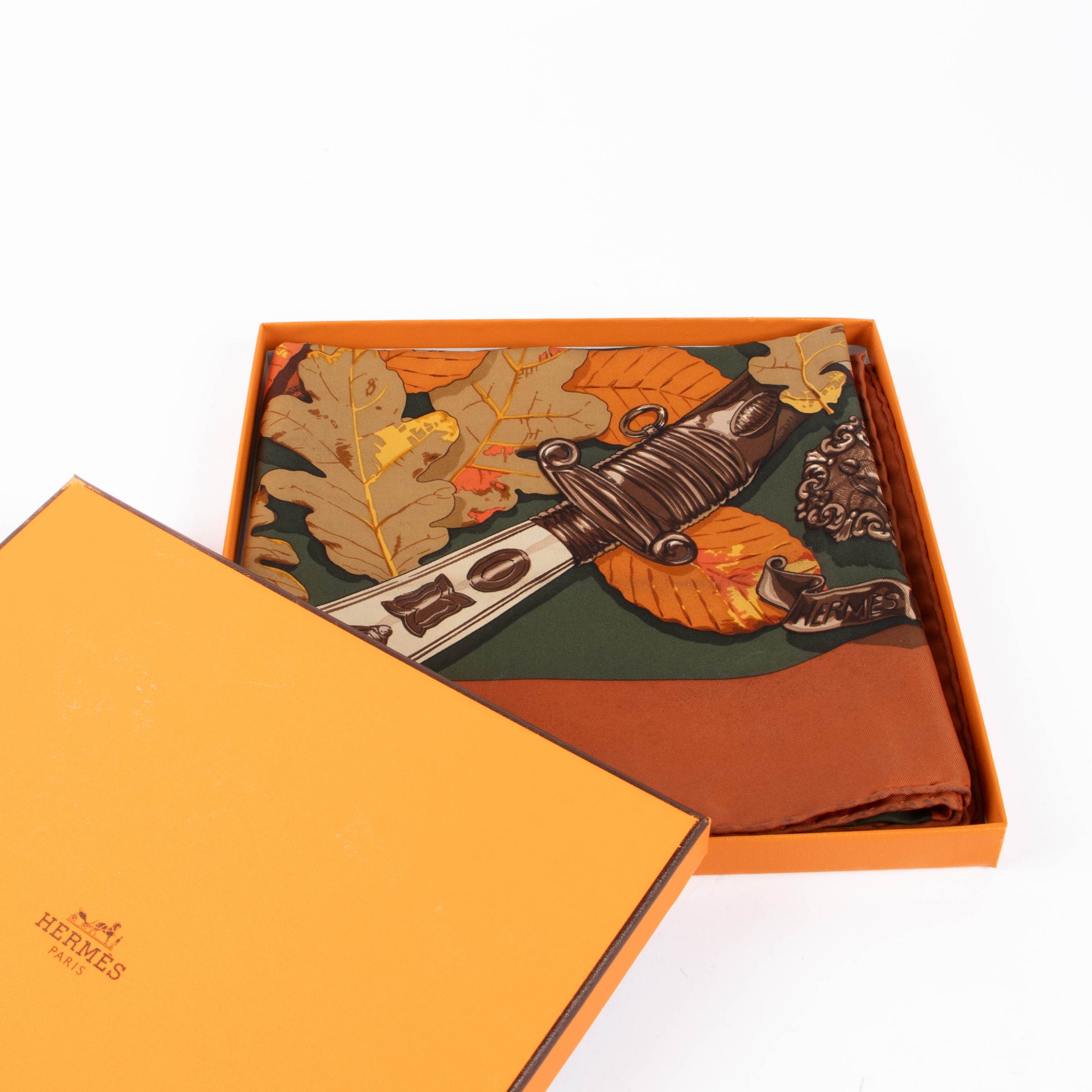 Shop the authentic Hermes Carré de Soie 90 Au Plus Dru second hand on Labellov.com