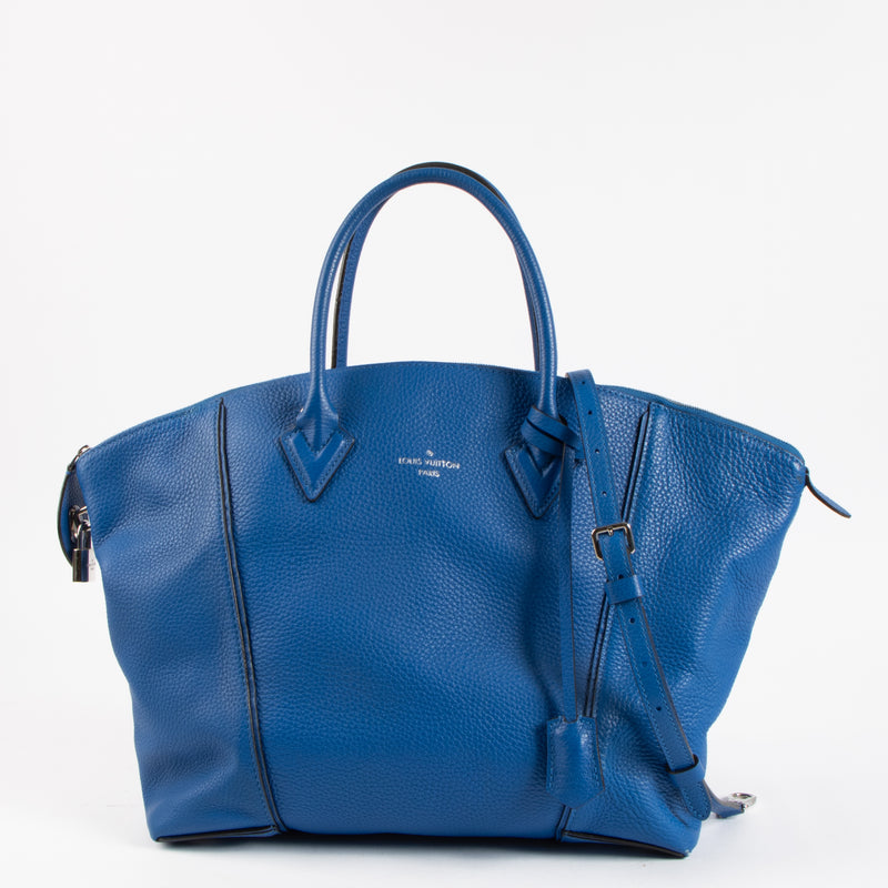 Louis Vuitton Electic Blue Veau Cachemire Soft Lockit PM Bag