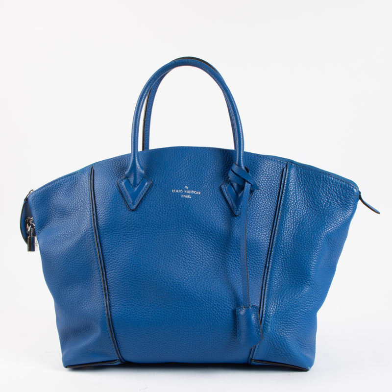 Louis Vuitton Electic Blue Veau Cachemire Soft Lockit PM Bag