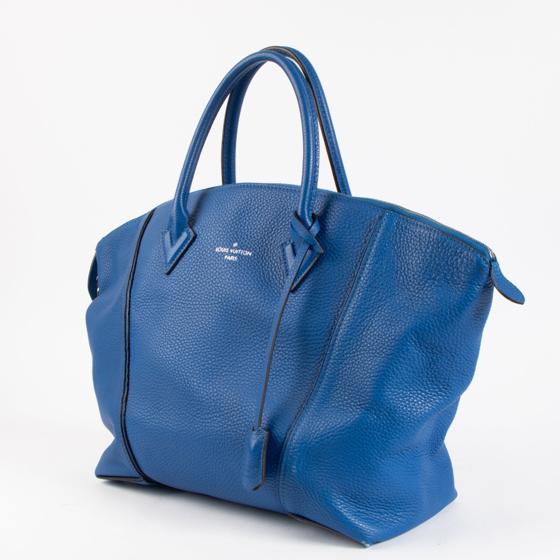 Louis Vuitton Electic Blue Veau Cachemire Soft Lockit PM Bag