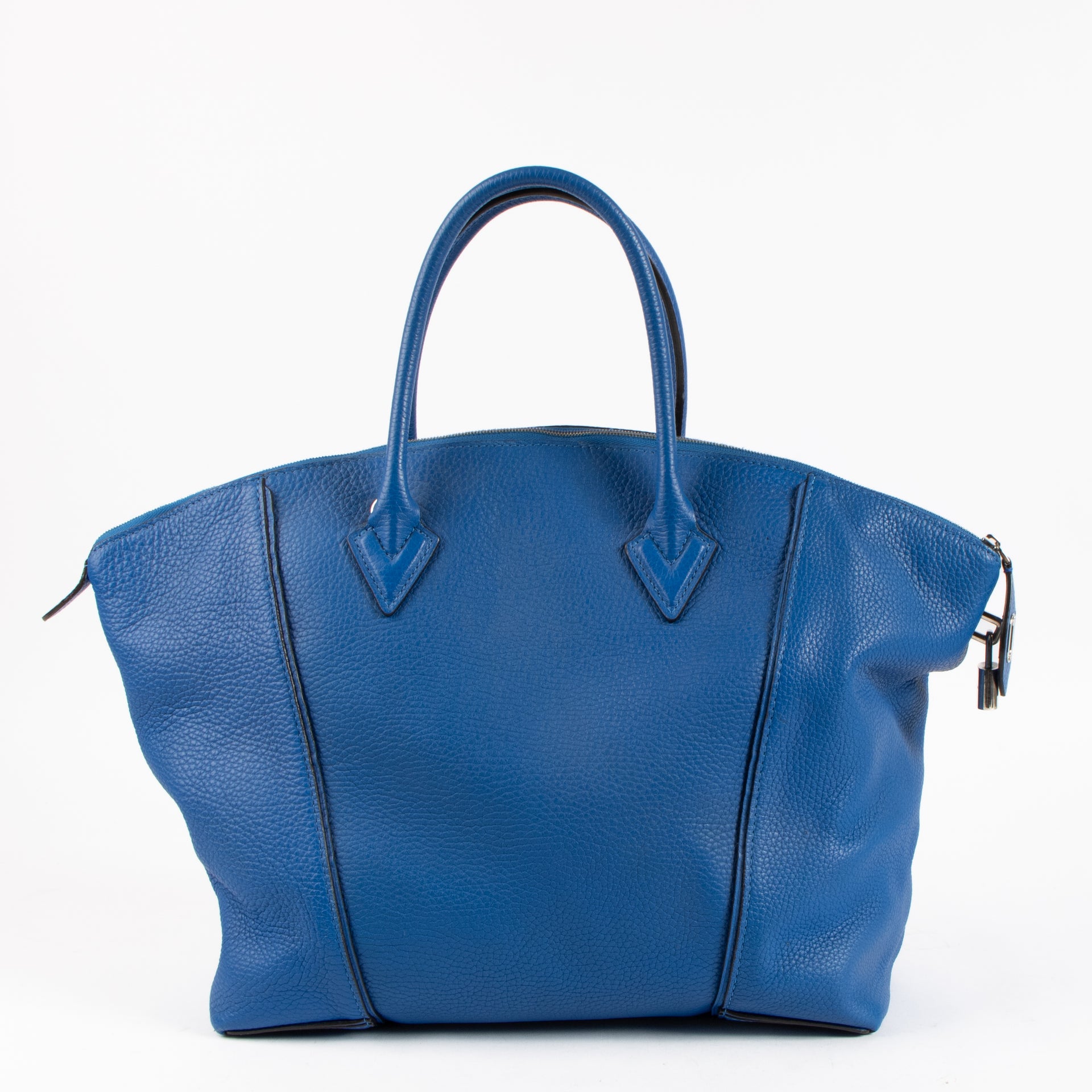 Louis Vuitton Electic Blue Veau Cachemire Soft Lockit PM Bag