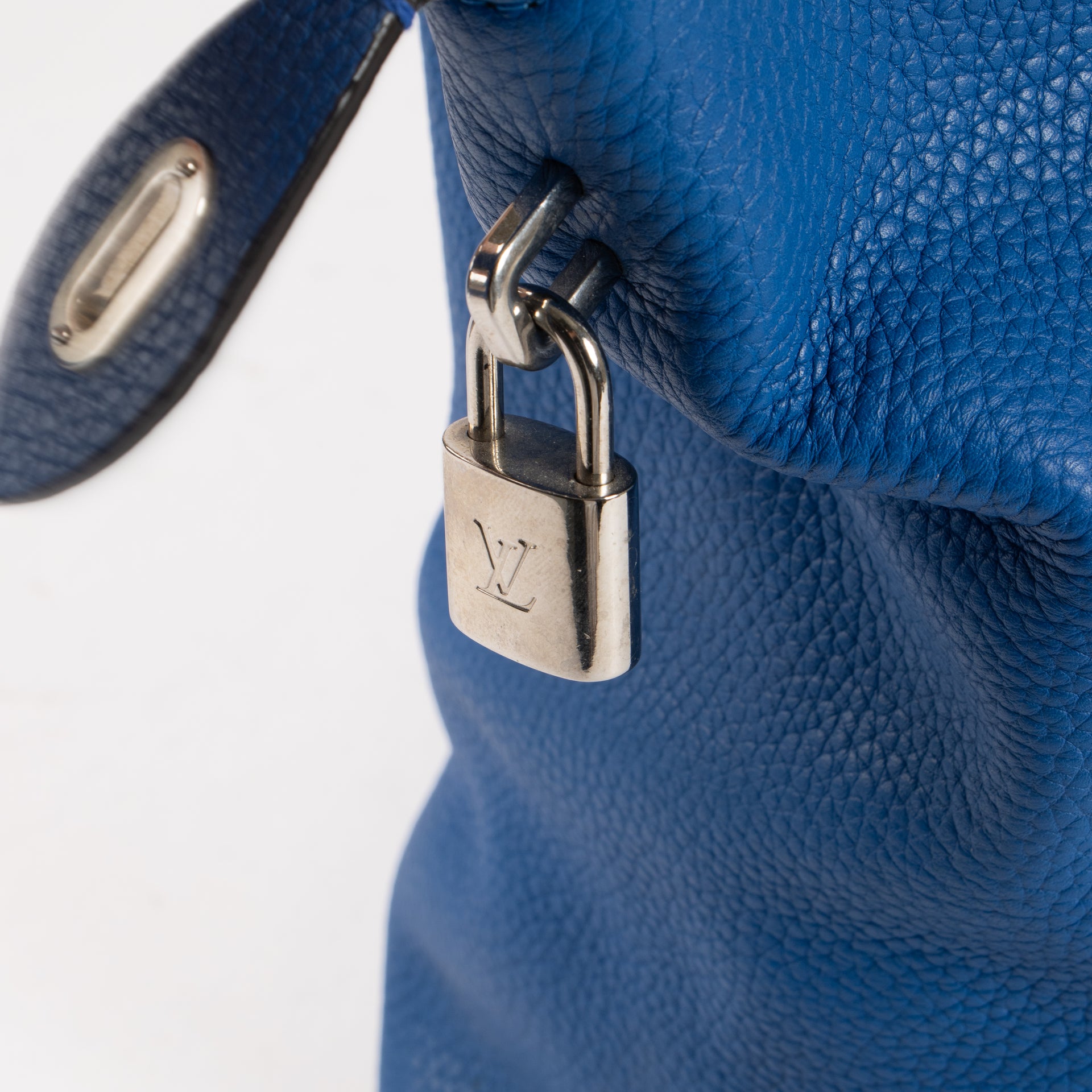 Louis Vuitton Electic Blue Veau Cachemire Soft Lockit PM Bag