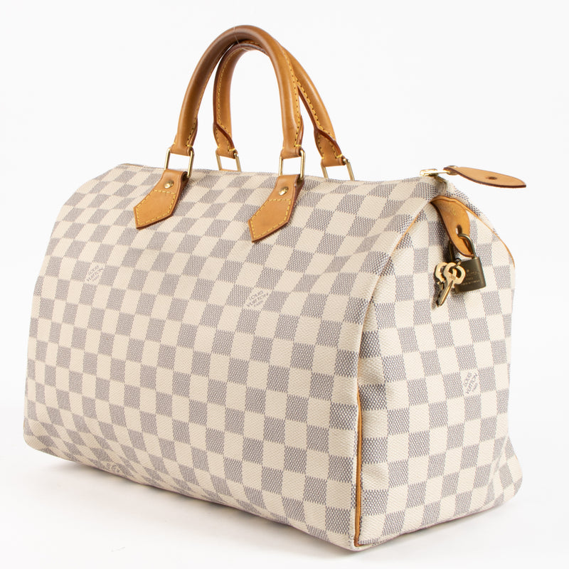 Louis Vuitton Damier Azur Speedy 35 Bag