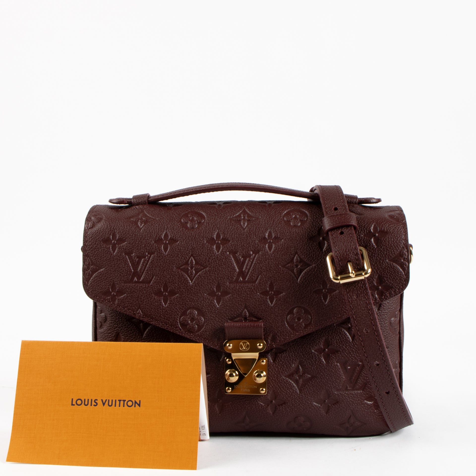 Louis Vuitton Wine Monogram Empreinte Pochette Metis